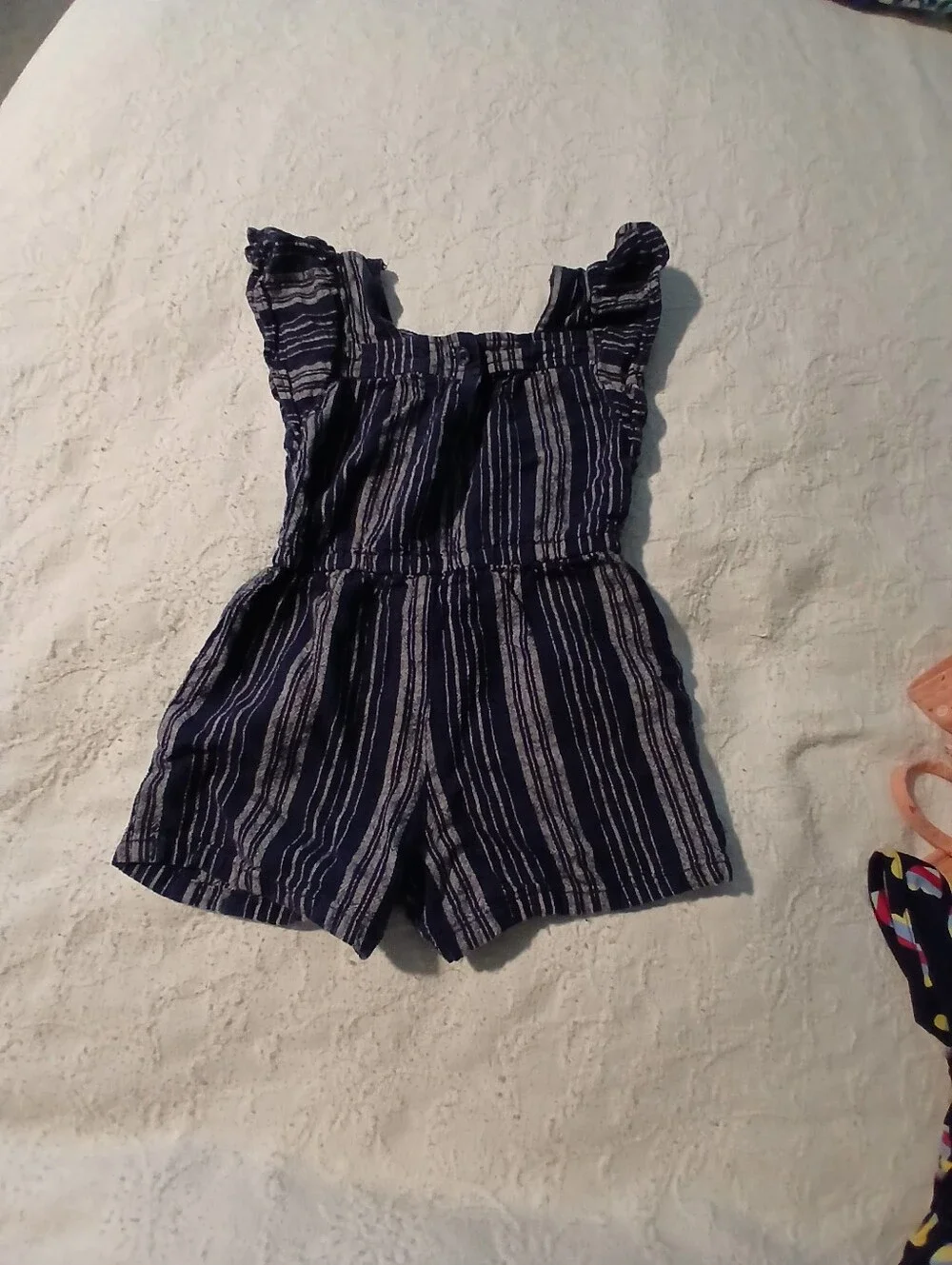 🚸Toddler Girls 7-Piece Summer Outfit Bundle - Pink, Navy, Blue, Peach